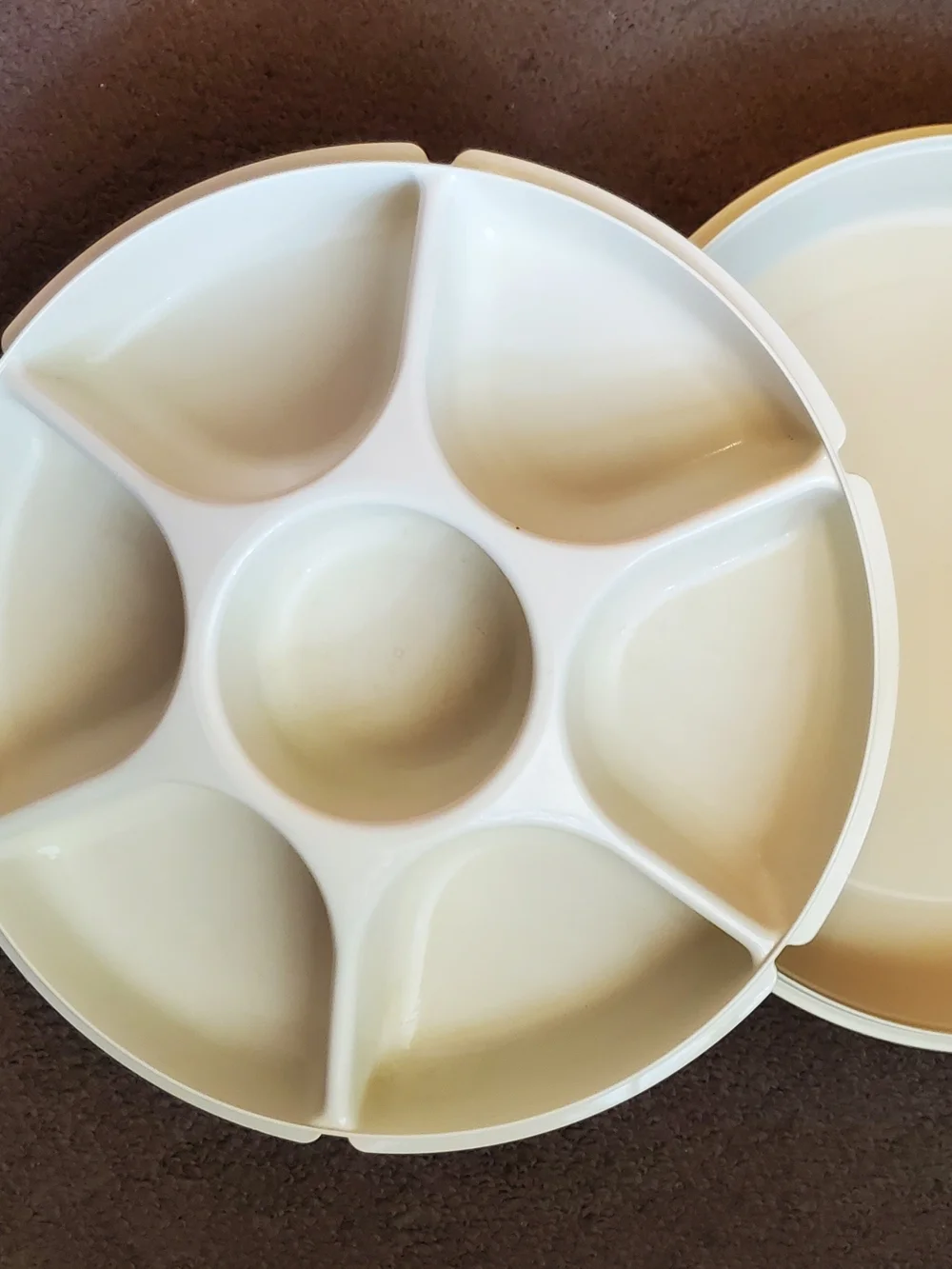 Tupperware Multi-Section Serving Tray with Lid